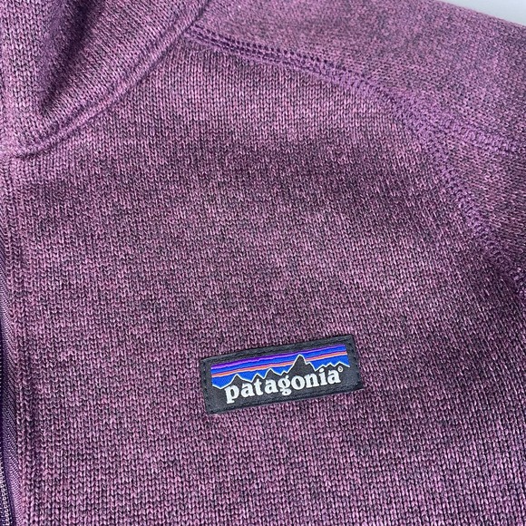 Patagonia Women's Better Sweater 1/4 Zip Fleece Pullover Burgundy Purple Size S - Picture 12 of 16